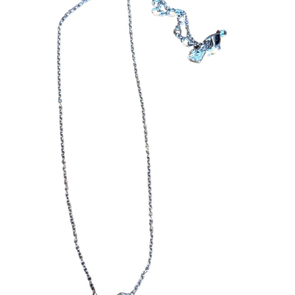 Lovely Swarovski crystal rhodium plate authentic swan heart necklace - Picture 3 of 6